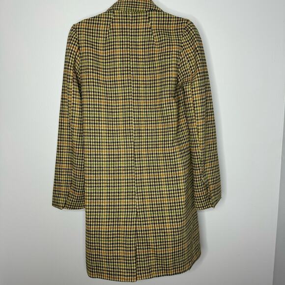 Re Named Plaid Wool Blend Double Breasted Coat Jacket Small - Picture 8 of 12